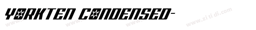 yorkten condensed字体转换